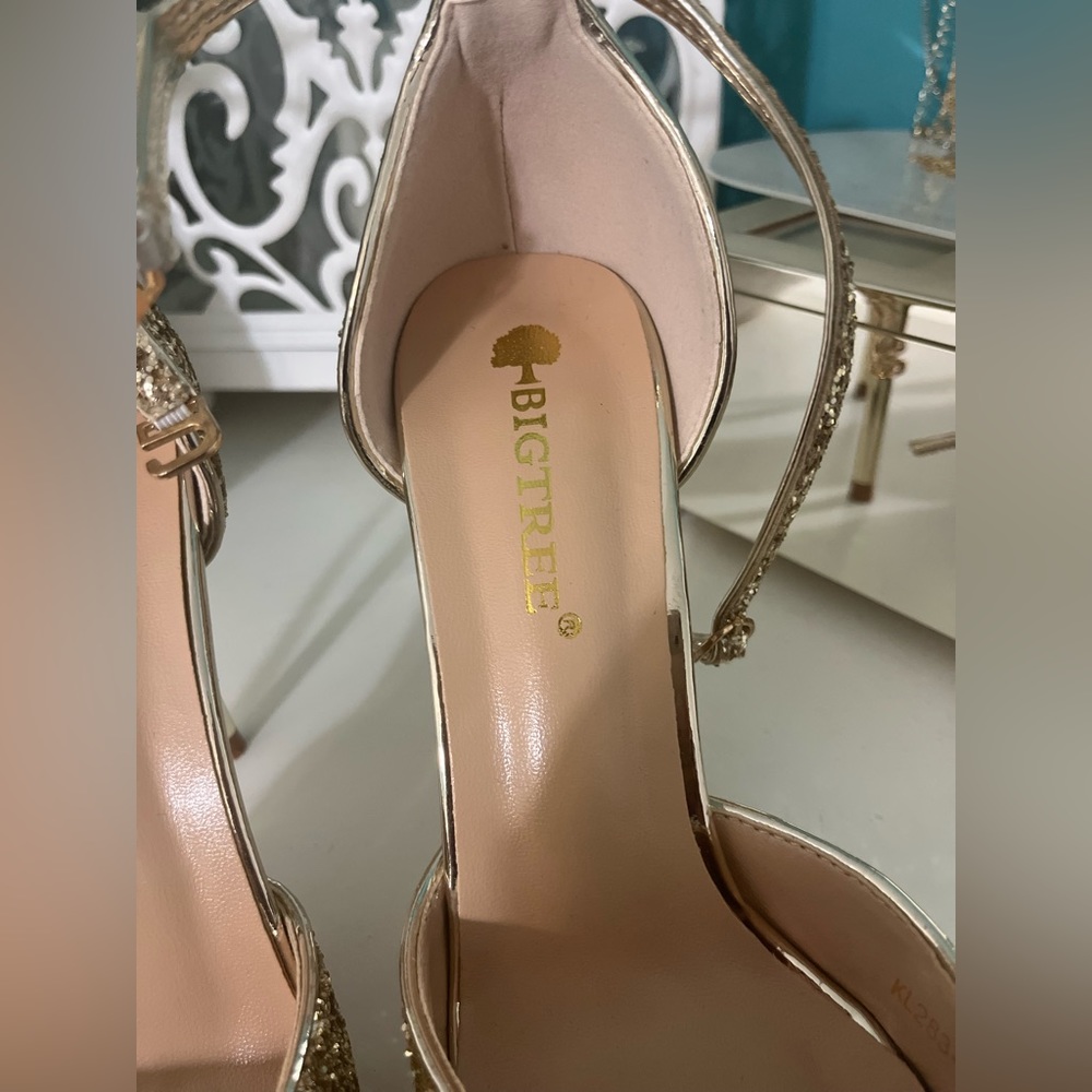 Glitter High-Heels Sequins Ladies Size 7.5 - Picture 8 of 9